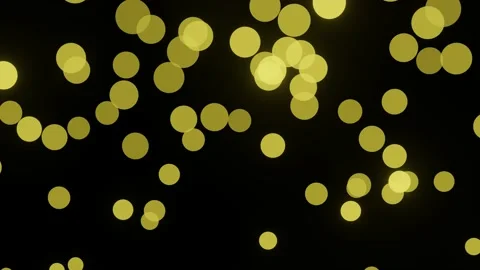 Black abstract background with pop-up yellow bubbles. Stock Footage 153924737