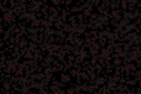 Black abstract background with random white dots and lines Stock Illustration