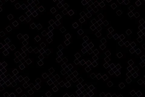 Black abstract background with small geometric squares pattern 库存插图