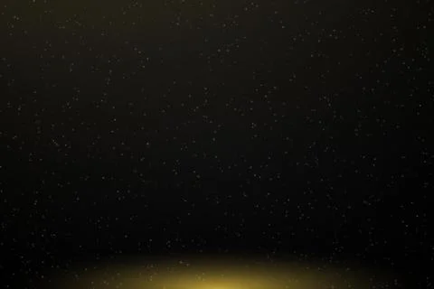 Black Abstract Background with Subtle Golden Bottom Glow Stock Illustration