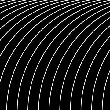 Black abstract background, texture with white curved diagonal lines. Vector  Stock Illustration