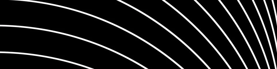 Black abstract background, texture with white curved diagonal lines. Vector Stock Illustration