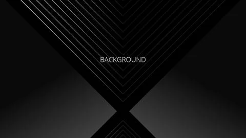 Black abstract background with white triangular pattern, cross shape Stockillustratie