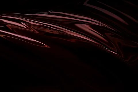 Black abstract with brown glossy splashes. Dark glossy surface. Dark texture Stock Illustration