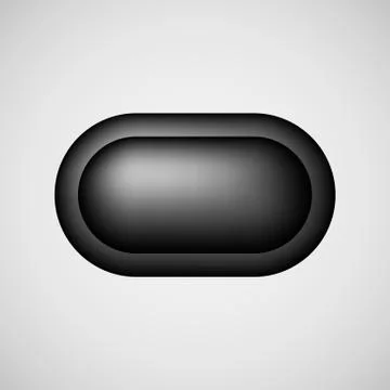 Black Abstract Bubble Badge Stock Illustration