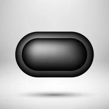 Black Abstract Bubble Badge Stock Illustration