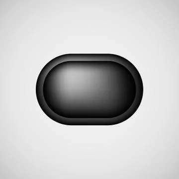 Black Abstract Bubble Badge Stock Illustration