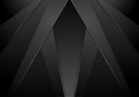 Black abstract concept material tech background Stock Illustration