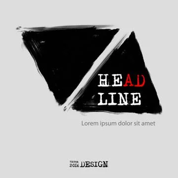 Black abstract design. Stock Illustration