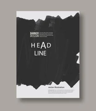 Black abstract design. Stock Illustration