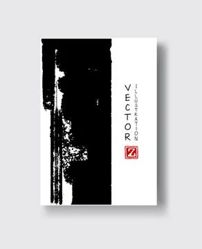 Black abstract design. Stock Illustration