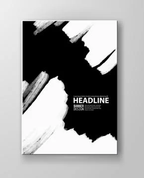 Black abstract design. Stock Illustration