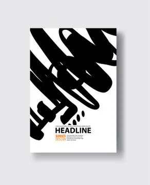 Black abstract design. Stock Illustration