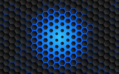 Black abstract digital hi tech concept background. Stock Illustration