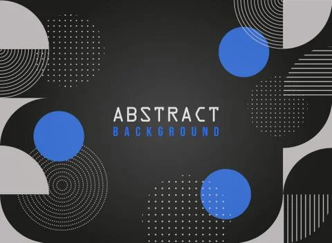 Black abstract geometric business background Stock Illustration