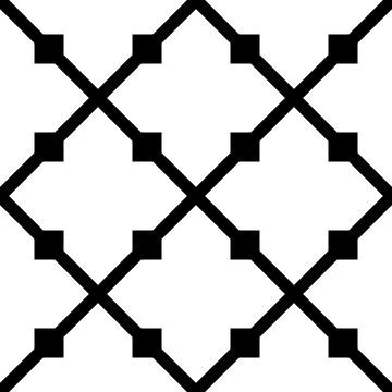 Black abstract geometric pattern featuring intersecting lines. Stock Illustration