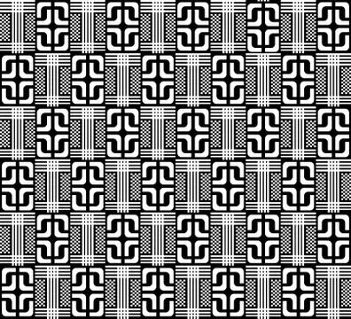 Black abstract geometric pattern Stock Illustration