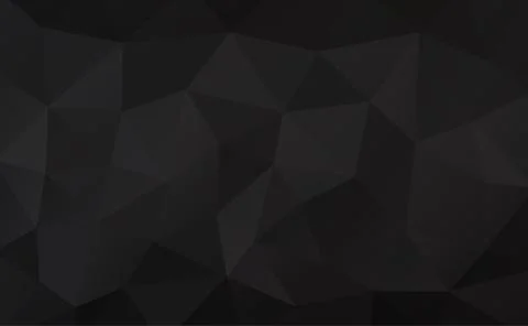 Black abstract geometric rumpled triangular background low poly style Stock Illustration