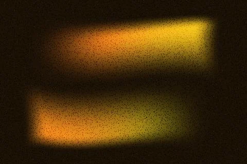 Black abstract grainy background with orange and yellow warm light lines.Dark Stock Illustration