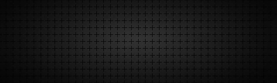 Black abstract header. Vector metal pattern. Simply mosaic banner Stock Illustration