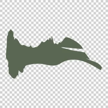 Black Abstract Jagged Horizontal Shape Extending edge Ilustración de archivo