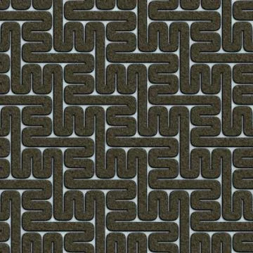 Black abstract labyrinth, seamless background. Stock Illustration