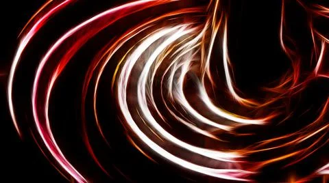 Black abstract with light, round lines. Dark glossy surface. Dark texture.  Stock Illustration