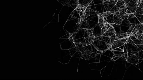 Black abstract lines background technology Stock Footage 211071903