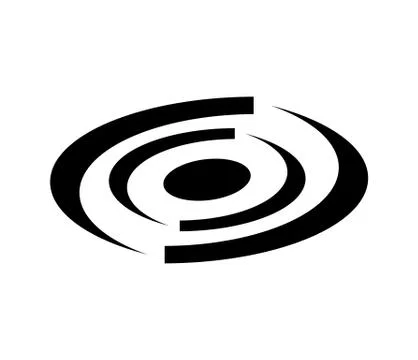 Black abstract logo Stock Illustration