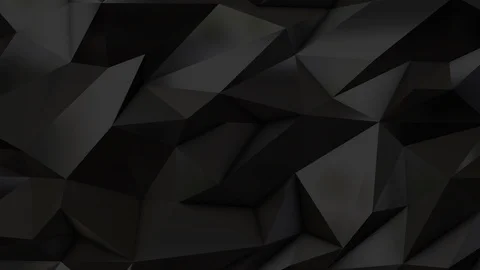 Black abstract low poly triangle backgro... | Stock Video | Pond5