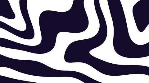 Black Abstract Organic Flow Background Stock Illustration