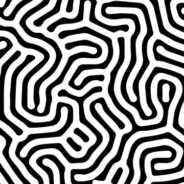 Black abstract organic Turing patern イラスト素材