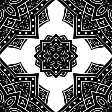 Black abstract ornament. Stock Illustration