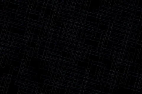 Black abstract pattern with geometric lines and shapes Stock Illustration