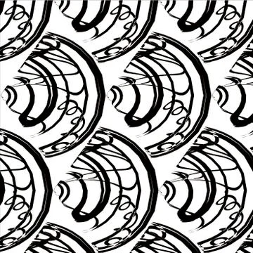 Black abstract pattern Stock Illustration