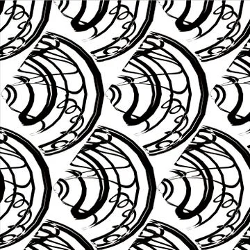 Black abstract pattern Stock Illustration