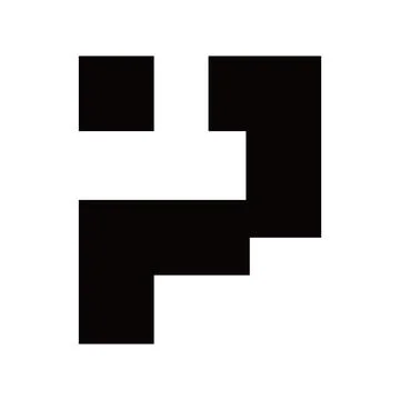 Black Abstract Pixel Shape Illustration Stock Illustration