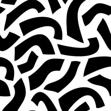 Black abstract seamless pattern Stock Illustration