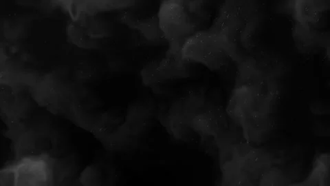 Black Abstract Smoke Background with Floating Particles and Misty Effect Stock Footage 312101216