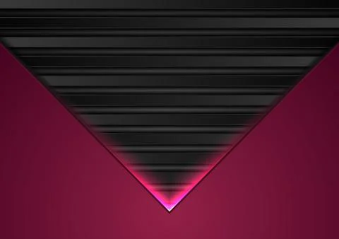 Black abstract tech background with blue neon light Stock Illustration