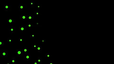 Black abstract texture background with glittery colored shiny bokeh spheres Stock Illustration