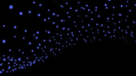 Black abstract texture background with glittery colored shiny bokeh spheres Stock Illustration