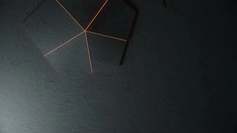 Black abstract triangle background with texture and light Stock Footage 144001414