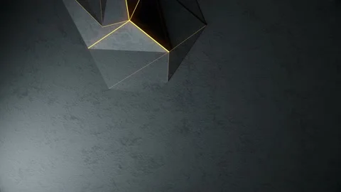 Black abstract triangle background with texture and light Stock Footage 144001426