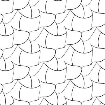 Black abstraction petals seamless pattern 스톡 일러스트