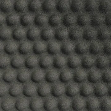 Black Acoustic Foam Texture Background with Egg Crate Pattern イラスト素材