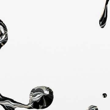 Black acrylic marble background, off-white design Stock Illustration
