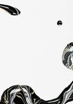 Black acrylic marble background, off-white design Stock Illustration