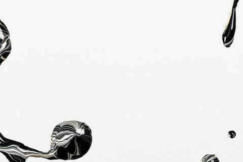 Black acrylic marble background, off-white design Stock Illustration