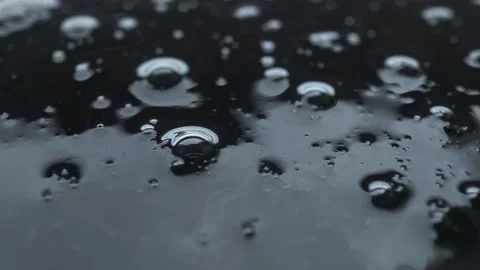 Black Acrylic Paint Rotation Background Stock Footage 194184584